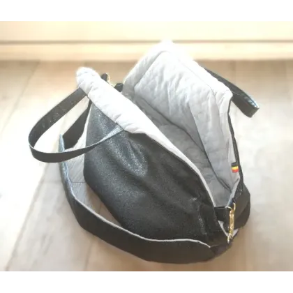 Sac de transport modèle black satin